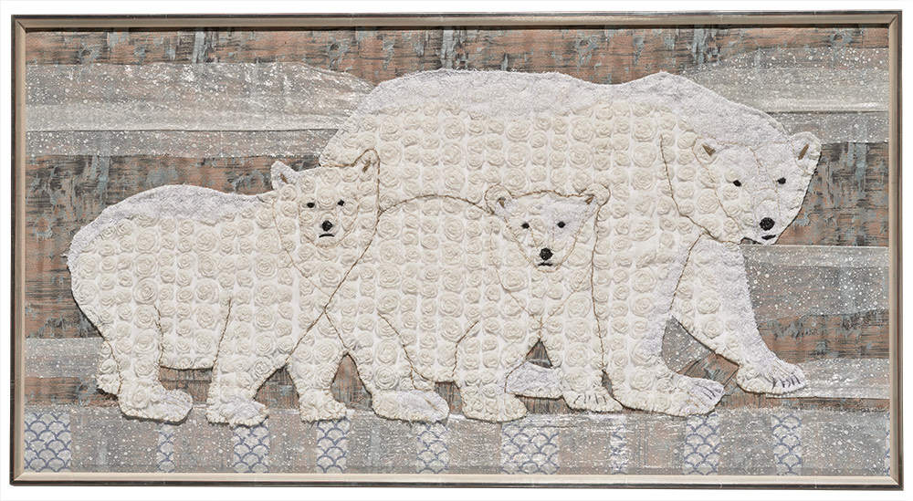 Eisbärenfamilie, 50 x 94 cm, 2020